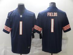 Mens Justin Fields #1 Limited Football Jersey Navy