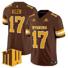 Josh Allen Jersey #17 Wyoming Cowboys 2025 Vapor Limited Stitc...