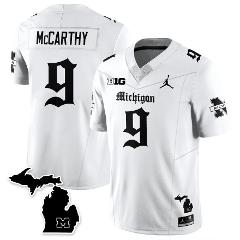 J.J. McCarthy Jersey #9 Michigan Wolverines Gothic Vapor Stitc...