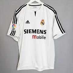 Ronaldo #9 Real Madrid 2003-04 Retro Home Jersey  White