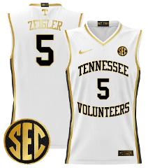 Zakai Zeigler Jersey #5 Tennessee Vols 2024 Lightweight Basket...