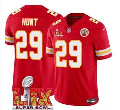 Chiefs Kareem Hunt Red 2025 F.U.S.E. Super Bowl LIX Patch Limi...
