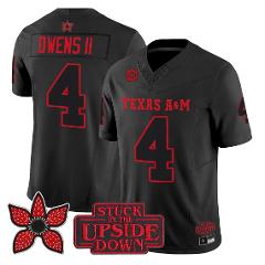 Rueben Owens II Jersey #4 Texas A&M Aggies Stranger Things Edi...