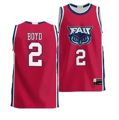 Nicholas Boyd Jersey #2 FAU Owls NIL College Basketball Lightw...