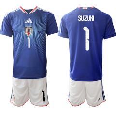 Japan #1 SUZUKI Jersey National Team x World Cup 2026 Home Blu...