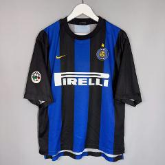 Ronaldo #9 Inter Milan 2000-01 Retro Home Jersey  Black Blue