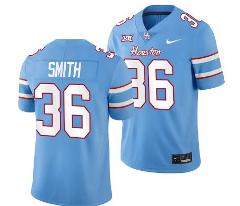 Houston Cougars Oilers Themed #36 Sherman Smith Jersey NCAA Fo...