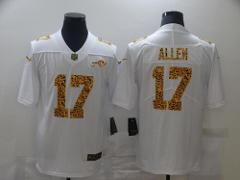 Mens Josh Allen #17 Limited Jersey White Leopard Texture