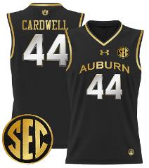 Dylan Cardwell Jersey #44 Auburn Tigers 2024 Lightweight Baske...