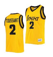 Joe Toussaint Jersey Iowa Hawkeyes College Basketball Classic ...
