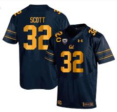 Cal Bears Daniel Scott Jersey #32 College Football 2023 Stitch...