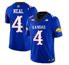 Devin Neal Jersey #4 Kansas Jayhawks Blackhawk Vapor Limited F...
