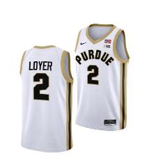 Men's #2 Fletcher Loyer Jersey Purdue Boilermakers College Bas...