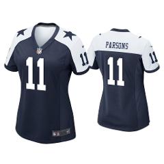Women's Micah Parsons cowboys color rush jersey blue white