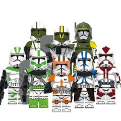 8pcs Star Wars Cody, Appo, Doom & 442nd Battalion Minifigures