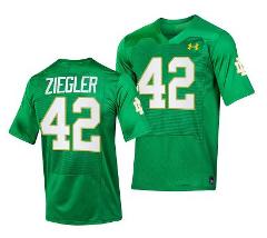 Notre Dame Fighting Irish Nolan Ziegler Jersey #42 College Foo...