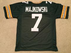 UNSIGNED CUSTOM Sewn Stitched Don Majkowski Green Jersey