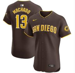 Manny Machado San Diego Padres Road Elite Jersey Brown