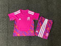 Youth Mexico Goalkeeper 2026 World Cup Jersey Kids Kit