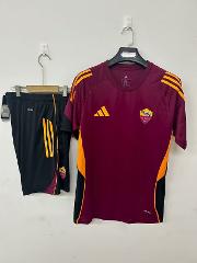 Men's Roma training suit red Short sleeve jersey Shirt 3XL