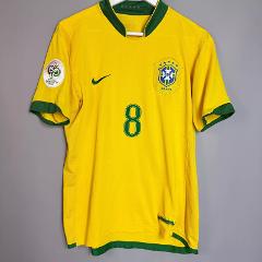 Ricardo Kaka #8 Brazil 2006-2008 Home Jersey  Yellow