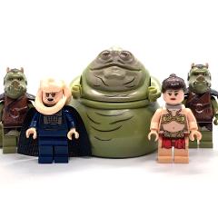 5pcs Star Wars Slave Leia, Gamorrean Guard & Bib Fortuna Minif...