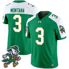 Joe Montana Jersey #3 Notre Dame 2025 Gridiron Leprechaun Edit...