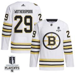 Parker Wotherspoon 29 Boston Bruins 2024 NHL Playoffs Away Jer...
