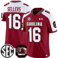 Men's South Carolina Fighting Gamecocks #16 LaNorris Sellers G...