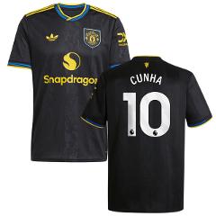 Matheus Cunha 10 Manchester United 2025-26 Third Match Jersey ...