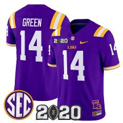 Trey'Dez Green Jersey #14 LSU Tigers 2020 National Champions S...
