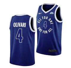 Xavier Musketeers Quincy Olivari Jersey Basketball #4 All For ...