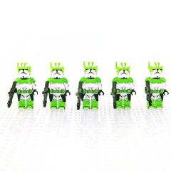 5pcs Star Wars 442nd Battalion Clone Troopers Minifigures