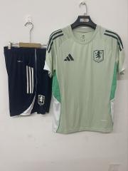 Men's Aston Villa training light green Short sleeve jersey Shi...
