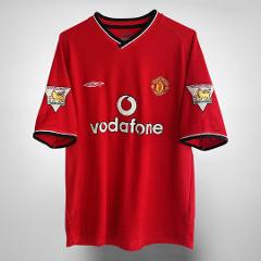 David Beckham 7 Manchester United 2000-2002 Home Retro Jersey ...