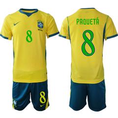 Brazil #8 PAQUETA Jersey National Team x World Cup 2026 Home O...