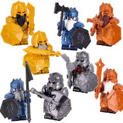 8pcs Assortment LOTR Dwarf Warriors Minifigure Set