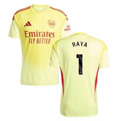 David Raya 1 Arsenal 2025-26 Home Goalkeeper Match Jersey  Yellow