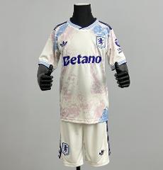 Kids 25/26 Aston Villa Third Jersey Shirt Kit 2025 Youth Socce...
