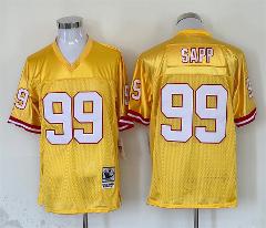 Mens Warren Sapp #99 Football Game Replica Jersey Gold