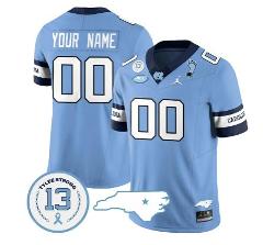 Custom North Carolina Tar Heels Jersey College Football Stitch...