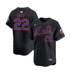 2025 New Juan Soto Jersey #22 New York Mets Baseball Player Black