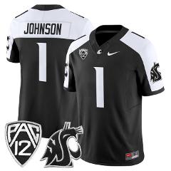 Angel Johnson Jersey #1 Washington State Cougars 2025 Vapor St...