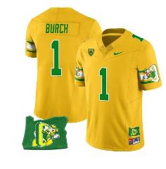 Jordan Burch Jersey #1 Mighty Oregon Throwback Football Oregon...
