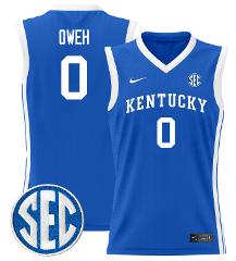 Otega Oweh Jersey #0 Kentucky Wildcats Lightweight Basketball ...