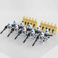 10pcs Star Wars 501st Airborne Troopers & Droids Minifigures Toy