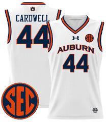 Dylan Cardwell Jersey #44 Auburn Tigers 2024 Lightweight Baske...