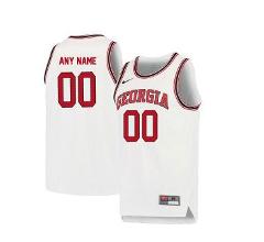 Custom Georgia Bulldogs Jersey College Basketball Elite White ...