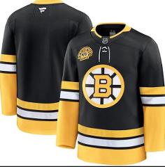 Boston Bruins Blank Black 100th Anniversary Jersey