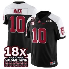 Austin Mack Jersey #10 Alabama Crimson 18x-Time National Stitc...